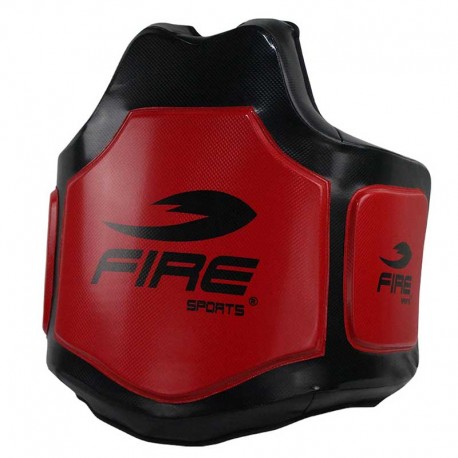 Peto de Box para Entrenamiento de PVC Color Negro/Rojo